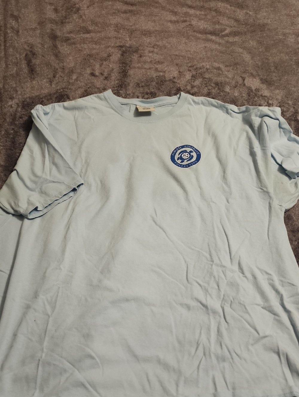 Simply Southwrn Light Blue Short-Sleeve Save The Turtle Logo Tee